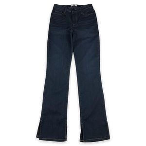 Paige Hoxton Straight Morena Double Slit Hem High Rise Straight Leg Jeans 26